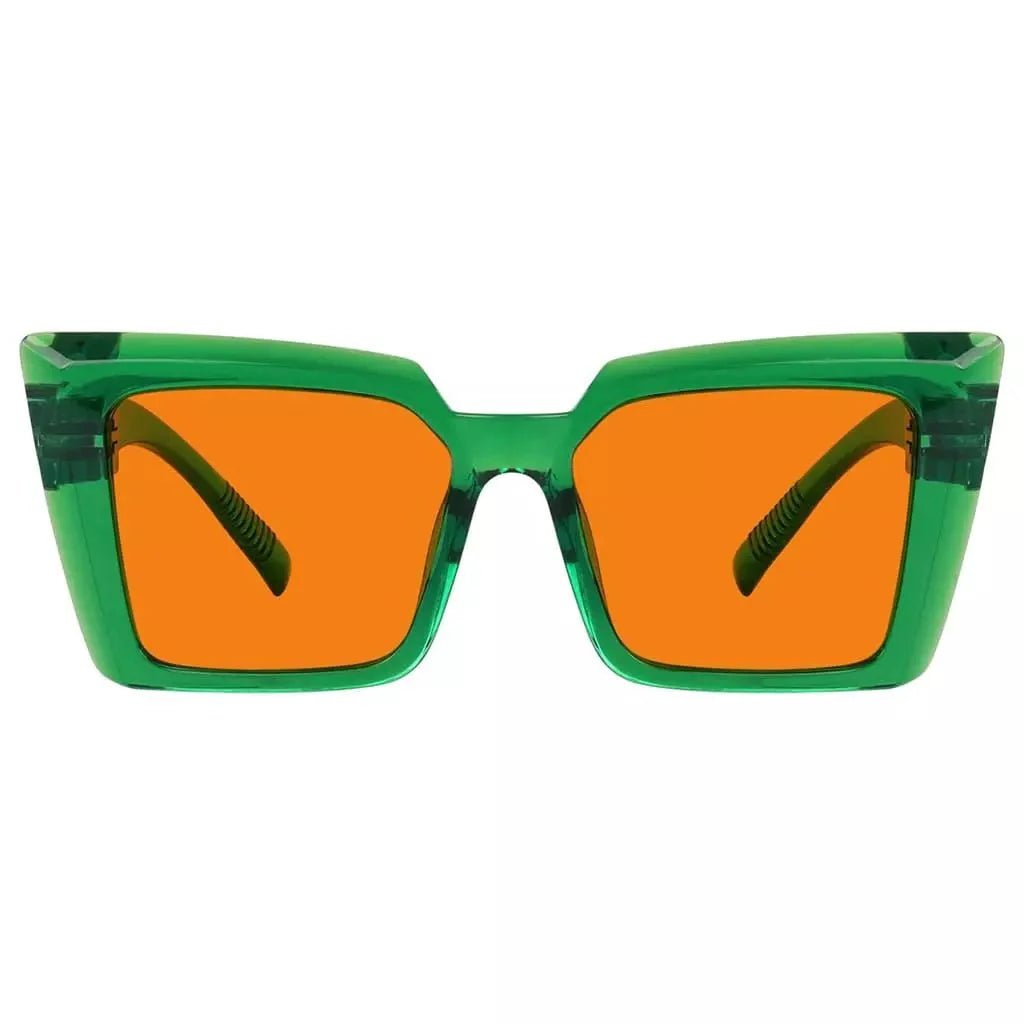 100% Blue Blocking Glasses Nighttime Large Frame Metalless NR2141-B98
