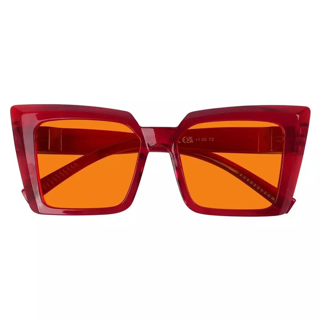 100% Blue Blocking Glasses Nighttime Large Frame Metalless NR2141-B98