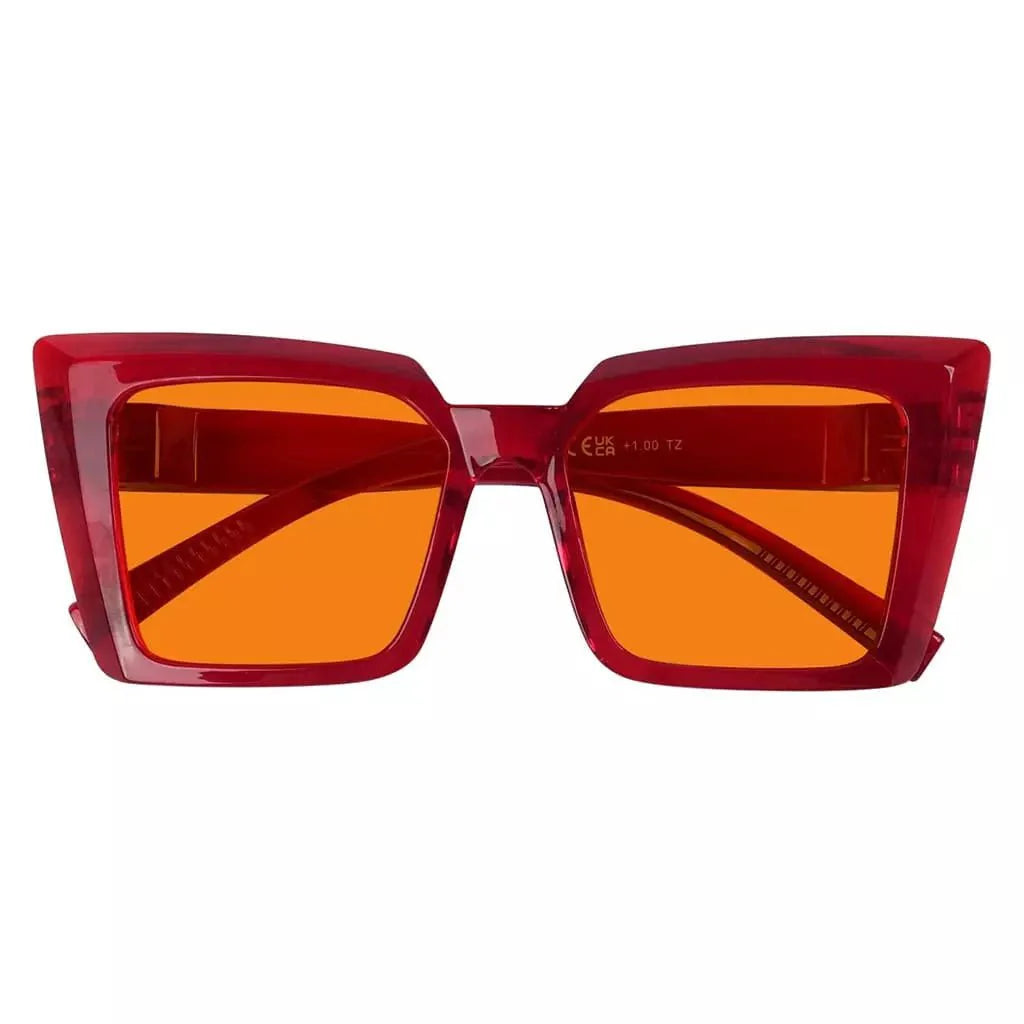 100% Blue Blocking Glasses Nighttime Large Frame Metalless NR2141-B98