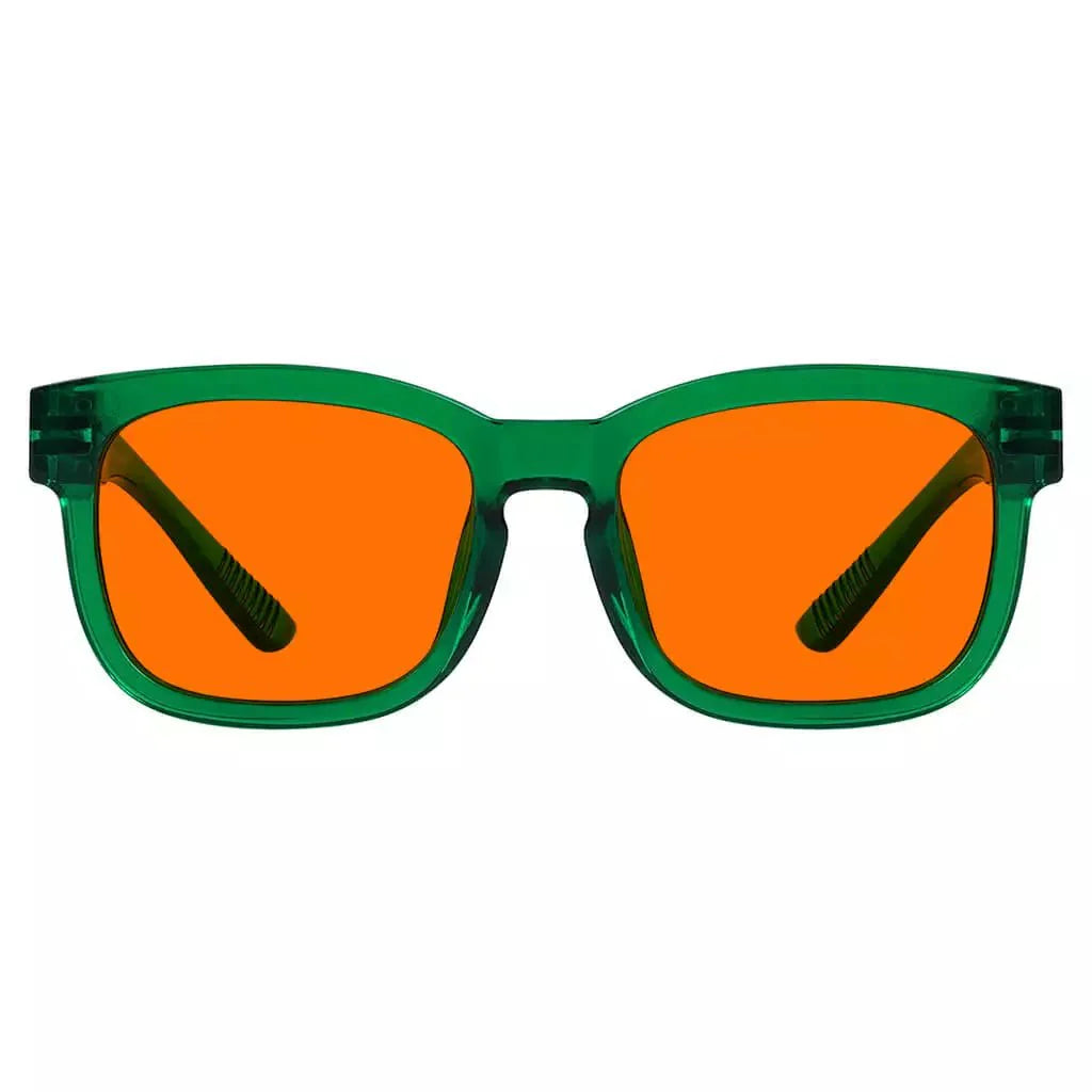 100% Blue Blocking Glasses Nighttime Oversize Metalless R033-B98