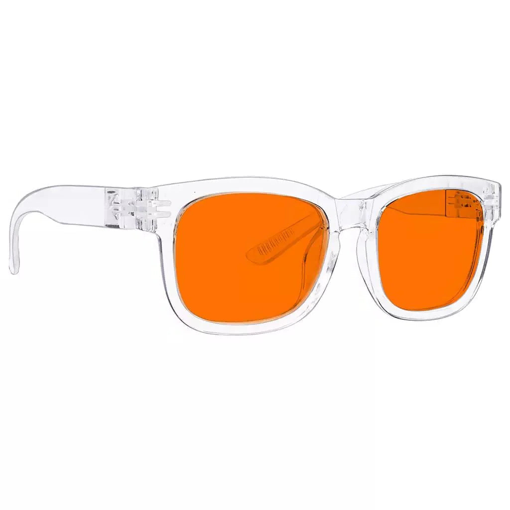 100% Blue Blocking Glasses Nighttime Oversize Metalless R033-B98