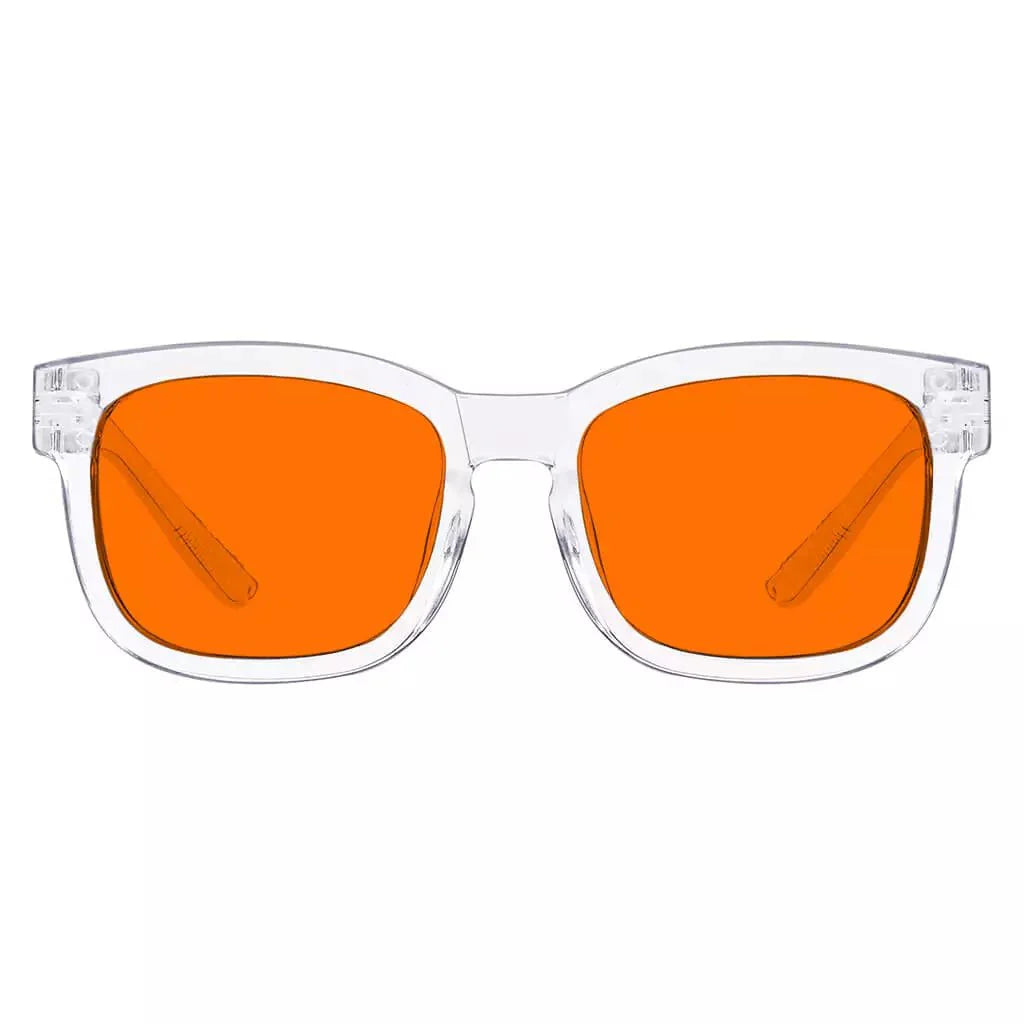 100% Blue Blocking Glasses Nighttime Oversize Metalless R033-B98