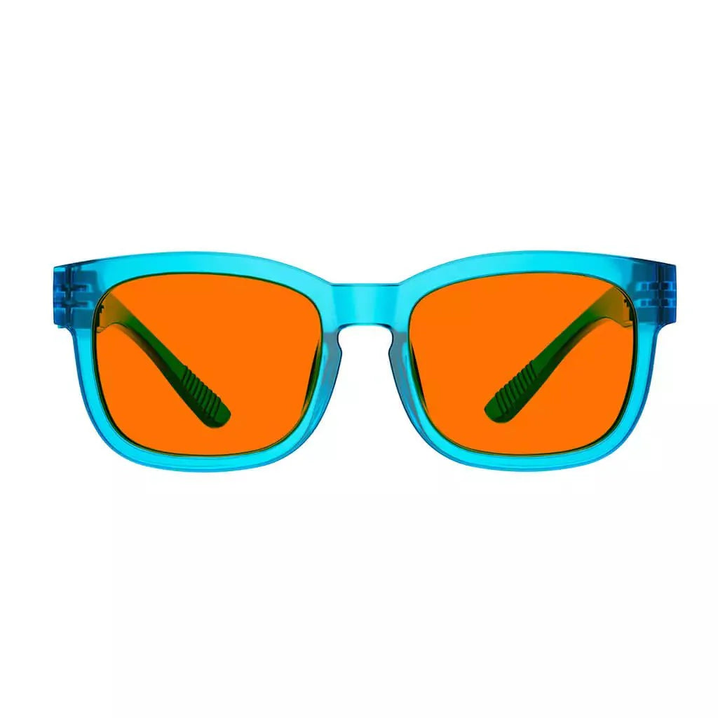 100% Blue Blocking Glasses Nighttime Oversize Metalless R033-B98