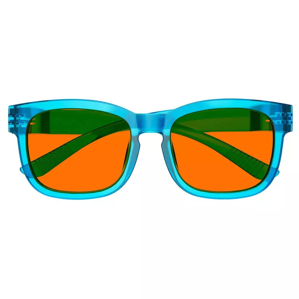 100% Blue Blocking Glasses Nighttime Oversize Metalless R033-B98
