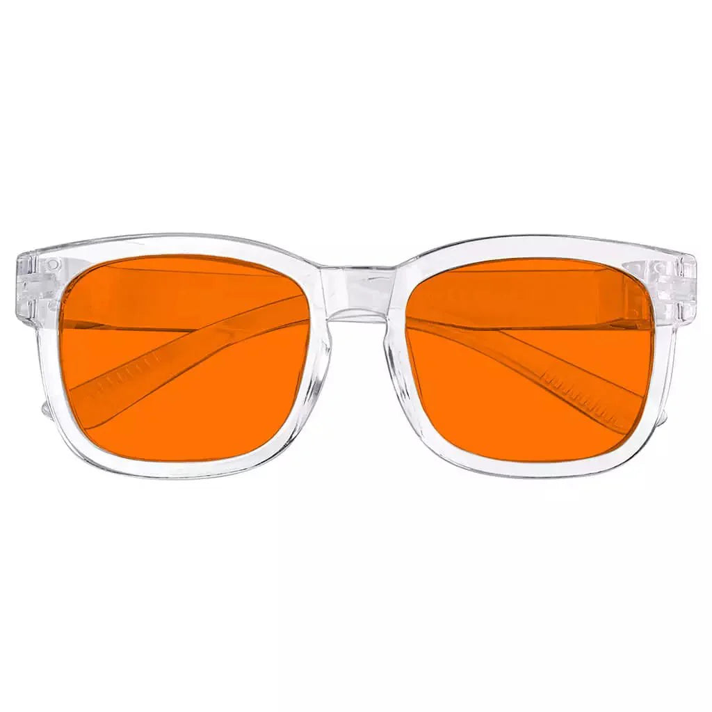 100% Blue Blocking Glasses Nighttime Oversize Metalless R033-B98