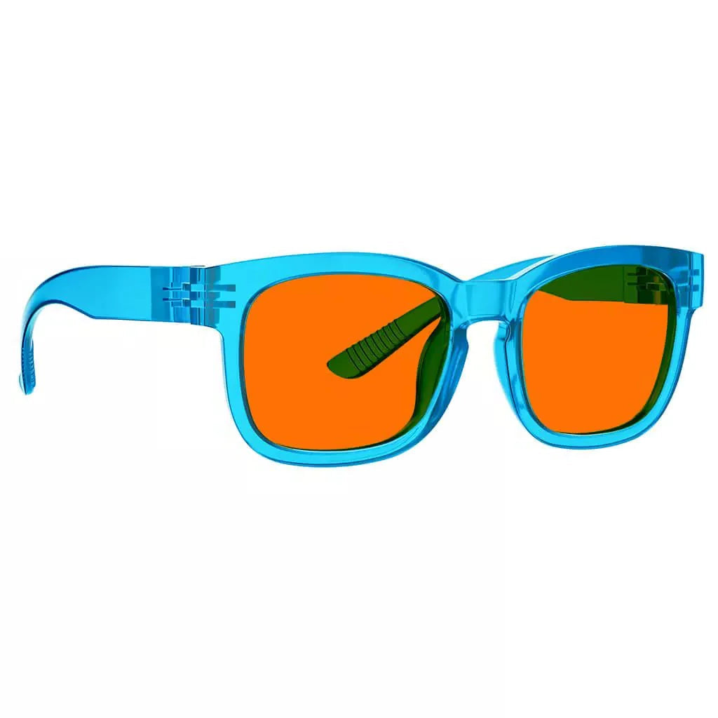 100% Blue Blocking Glasses Nighttime Oversize Metalless R033-B98