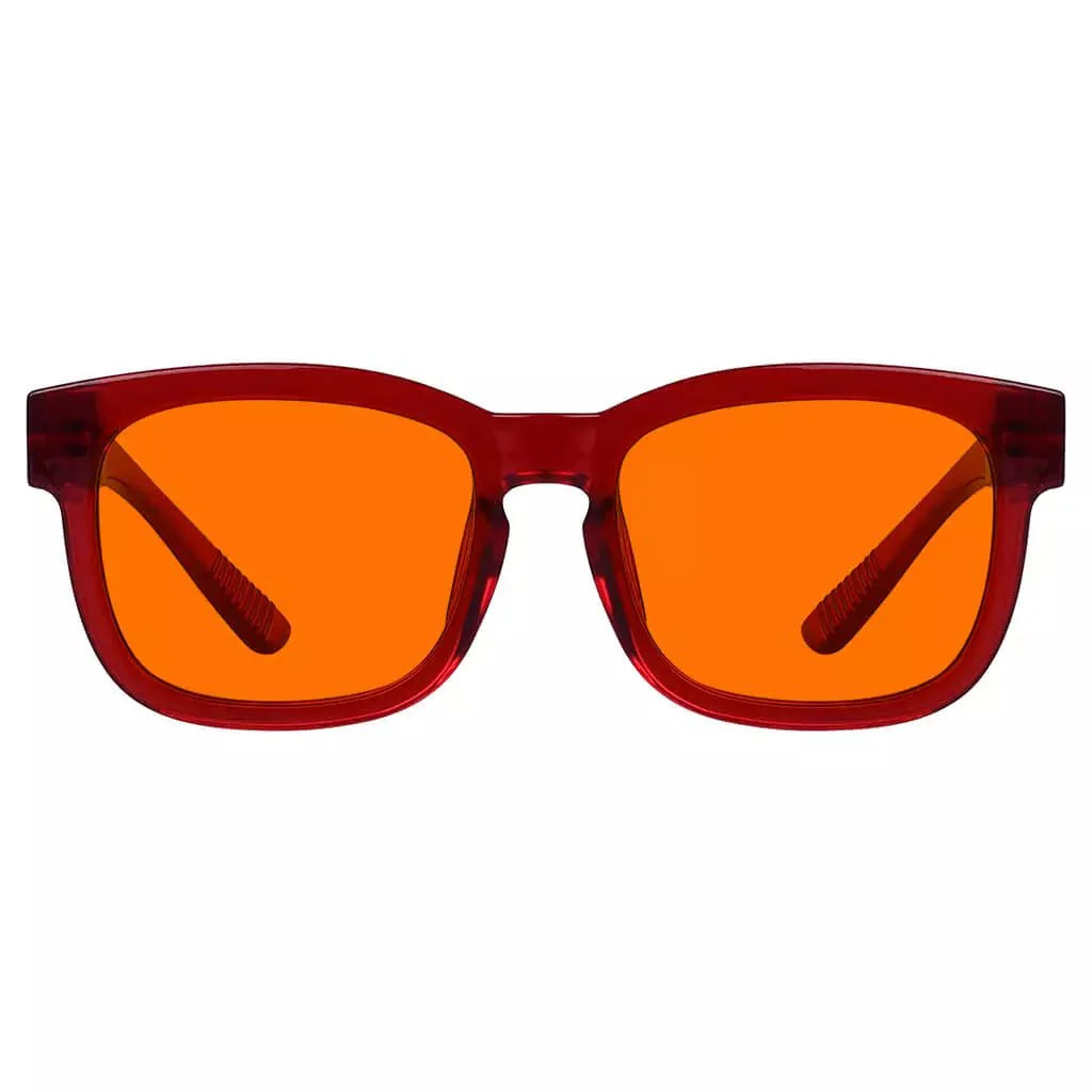 100% Blue Blocking Glasses Nighttime Oversize Metalless R033-B98