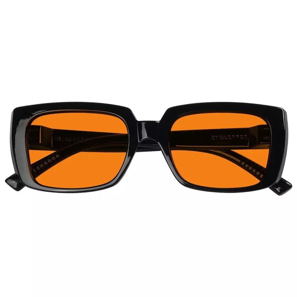 100% Blue Blocking Nighttime Orange Glasses Metalless Specs NR9107-B98