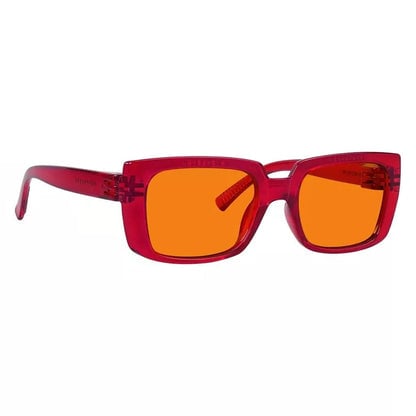 100% Blue Blocking Nighttime Orange Glasses Metalless Specs NR9107-B98