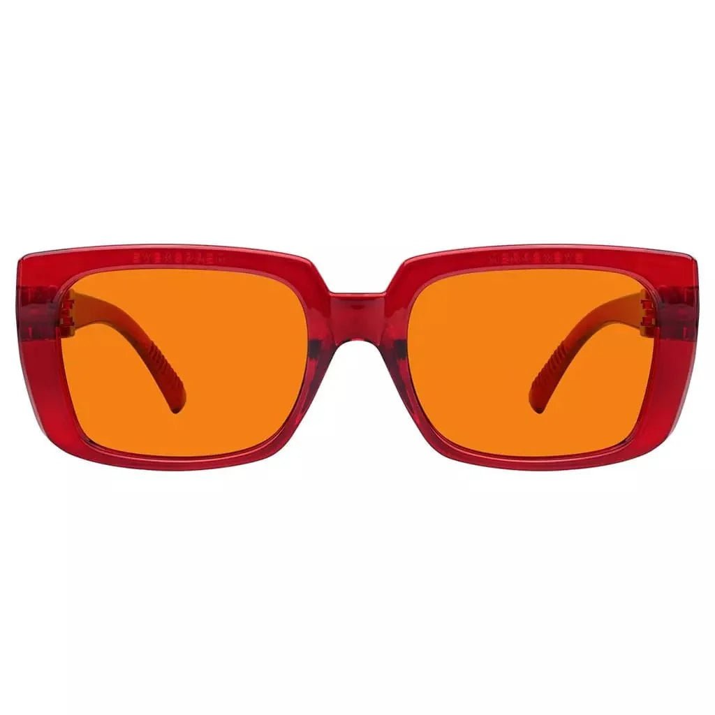 100% Blue Blocking Nighttime Orange Glasses Metalless Specs NR9107-B98