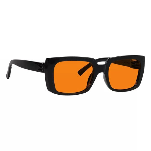 100% Blue Blocking Nighttime Orange Glasses Metalless Specs NR9107-B98