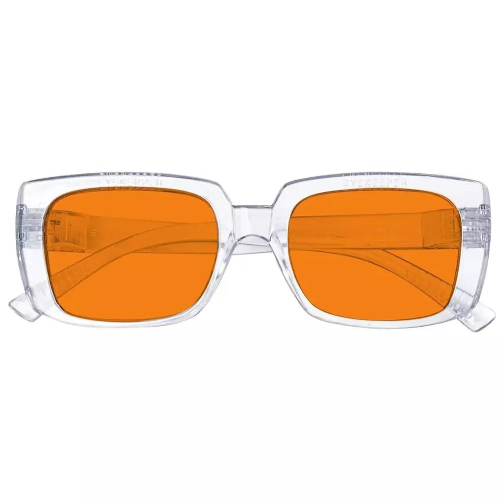 100% Blue Blocking Nighttime Orange Glasses Metalless Specs NR9107-B98