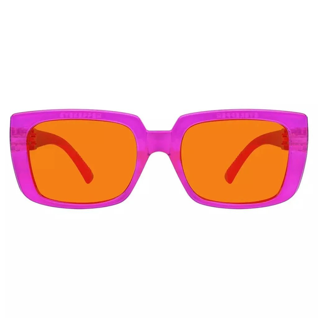 100% Blue Blocking Nighttime Orange Glasses Metalless Specs NR9107-B98
