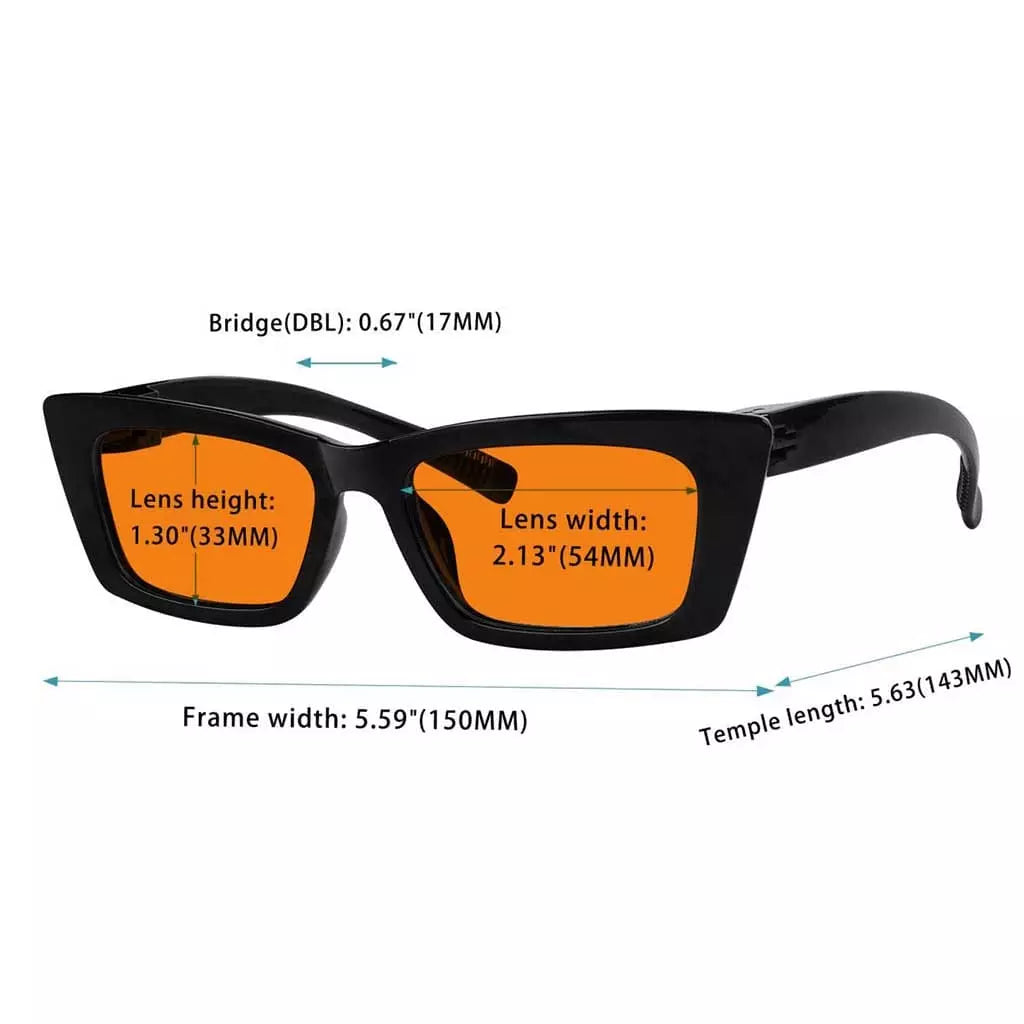 Blue Light Blocking Glasses for Sleep Metalless Screwless R2501-B98
