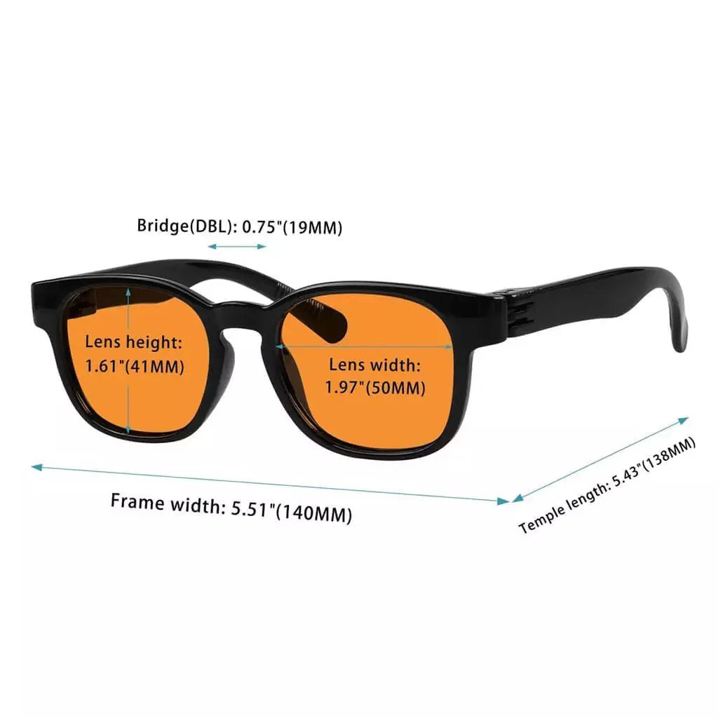 100% Blue Light Blocking Eyeglasses Nighttime Screwless Eyewear