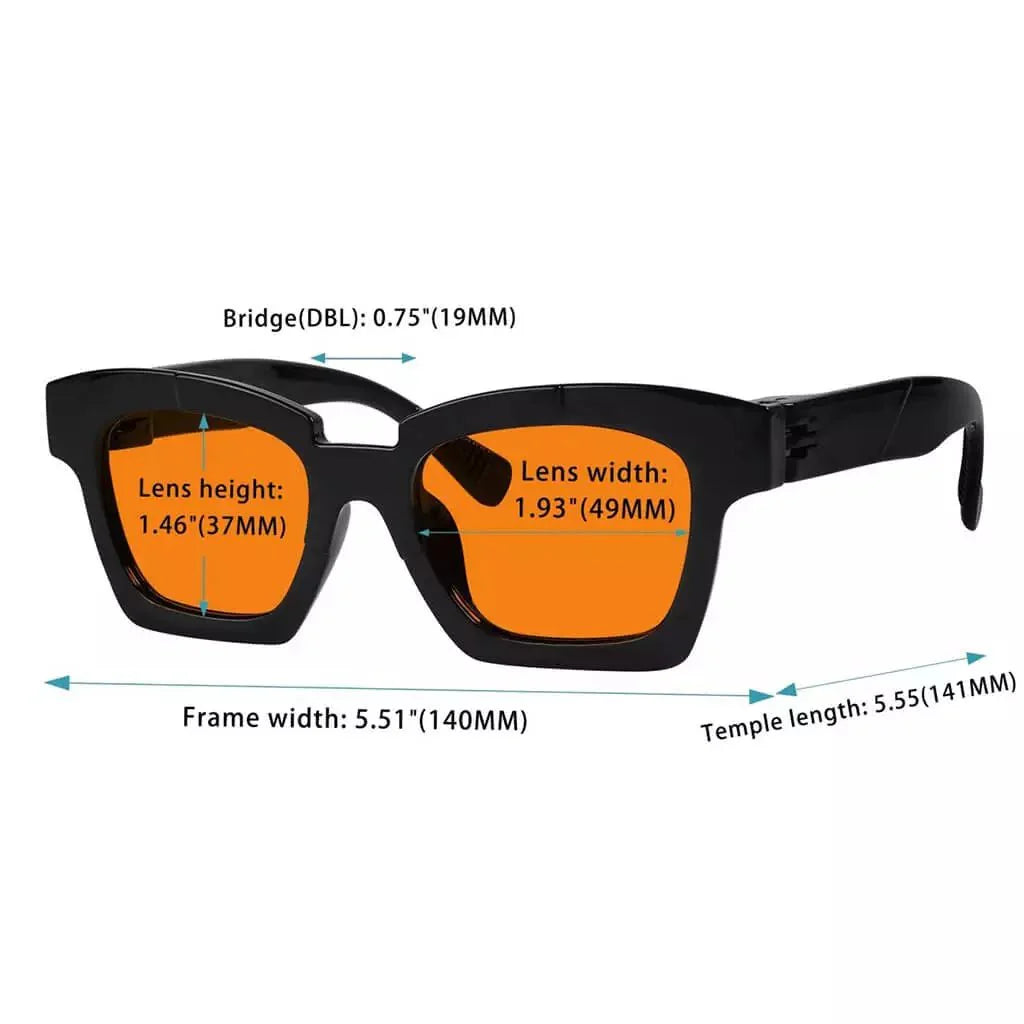100% Blue Light Blocking Metalless Glasses for Sleep NR2019-B98