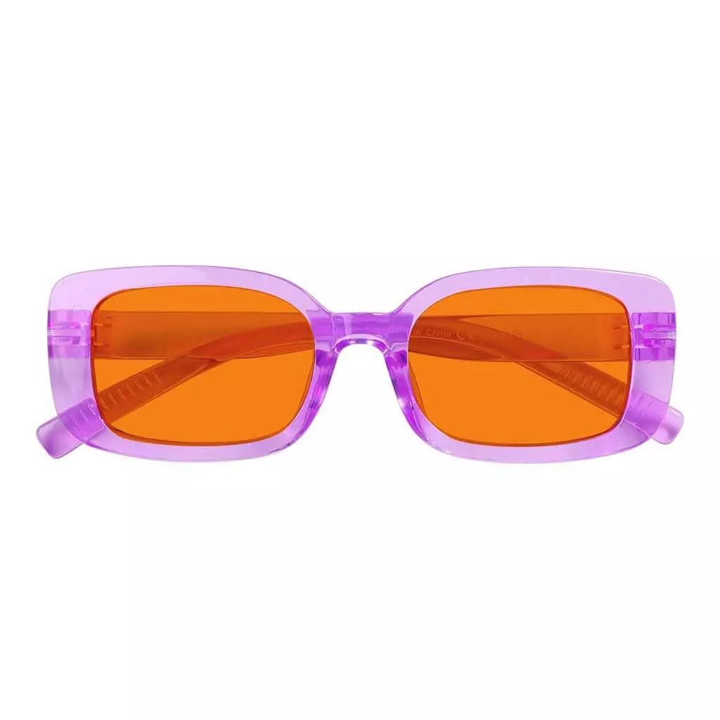 100% Blue Light Blocking Orange Glasses Metalless Screwless R2502-B98