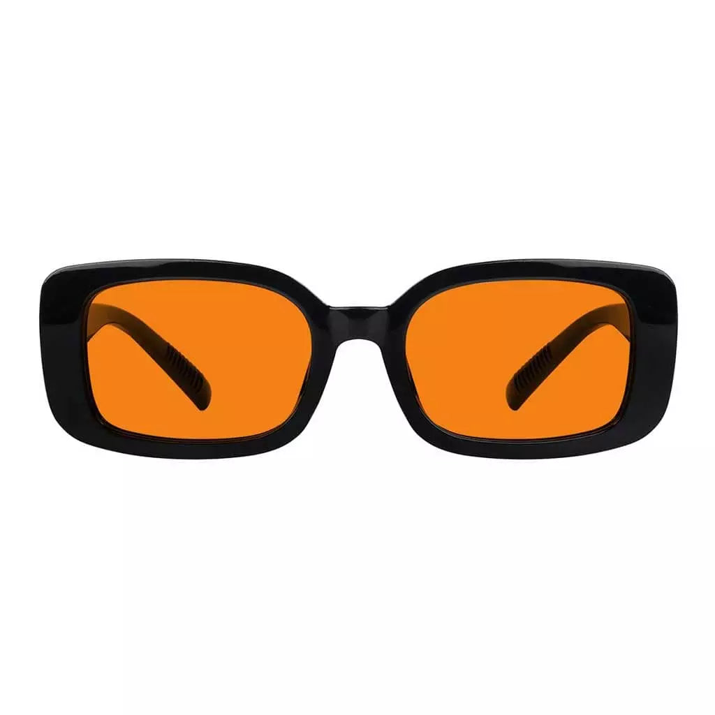 100% Blue Light Blocking Orange Glasses Metalless Screwless R2502-B98
