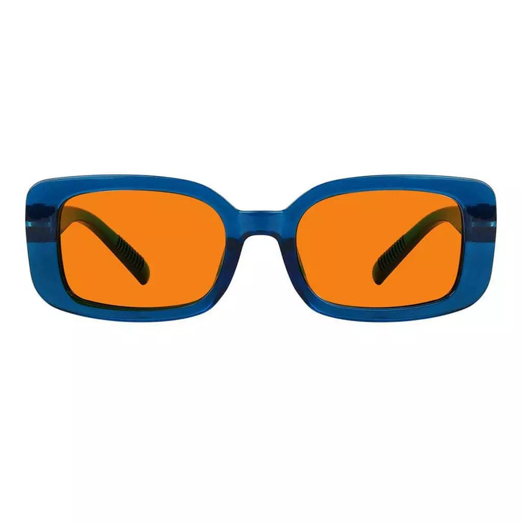 100% Blue Light Blocking Orange Glasses Metalless Screwless R2502-B98