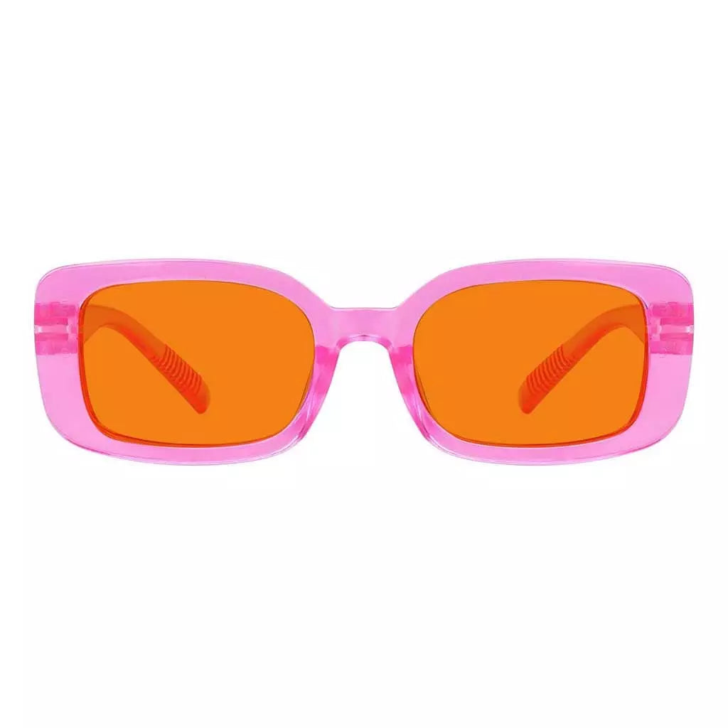 100% Blue Light Blocking Orange Glasses Metalless Screwless R2502-B98