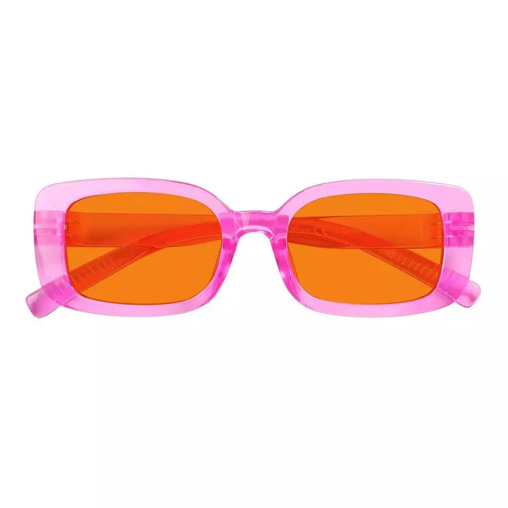 100% Blue Light Blocking Orange Glasses Metalless Screwless R2502-B98