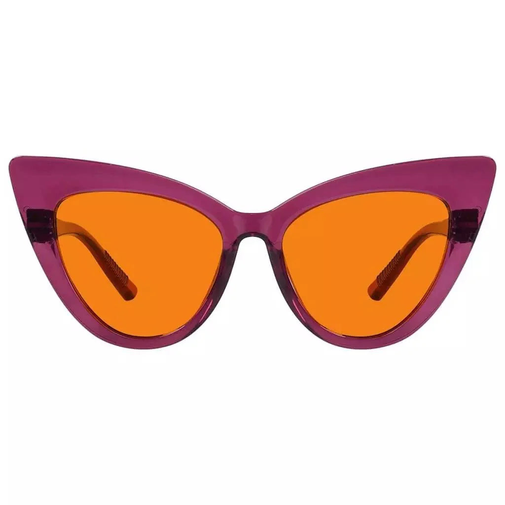 100% Blue Blocking Glasses Better Sleep Metalless Screwless R2318-B98