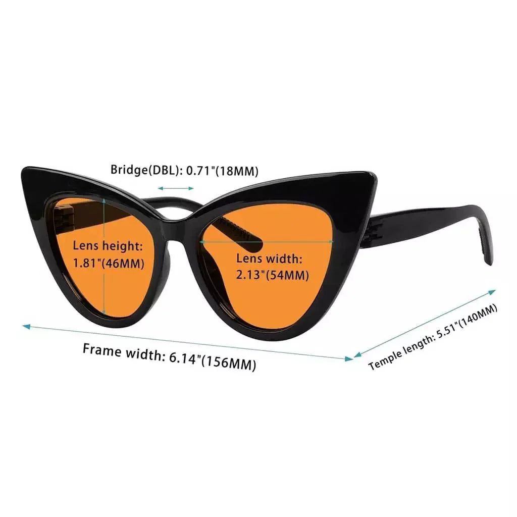 100% Blue Blocking Glasses Better Sleep Metalless Screwless R2318-B98