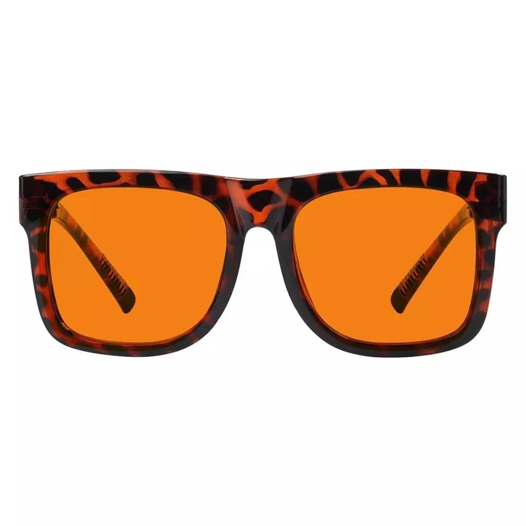 100% Blue Light Blocking Glasses Orange for?Sleep Eyeglasses R2316-B98