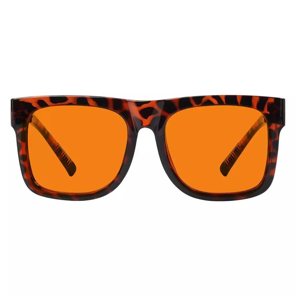 100% Blue Light Blocking Glasses Orange for?Sleep Eyeglasses R2316-B98