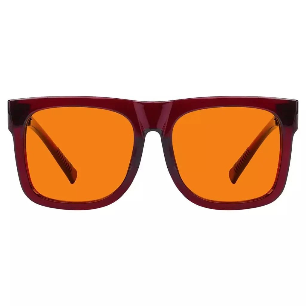 100% Blue Light Blocking Glasses Orange for?Sleep Eyeglasses R2316-B98