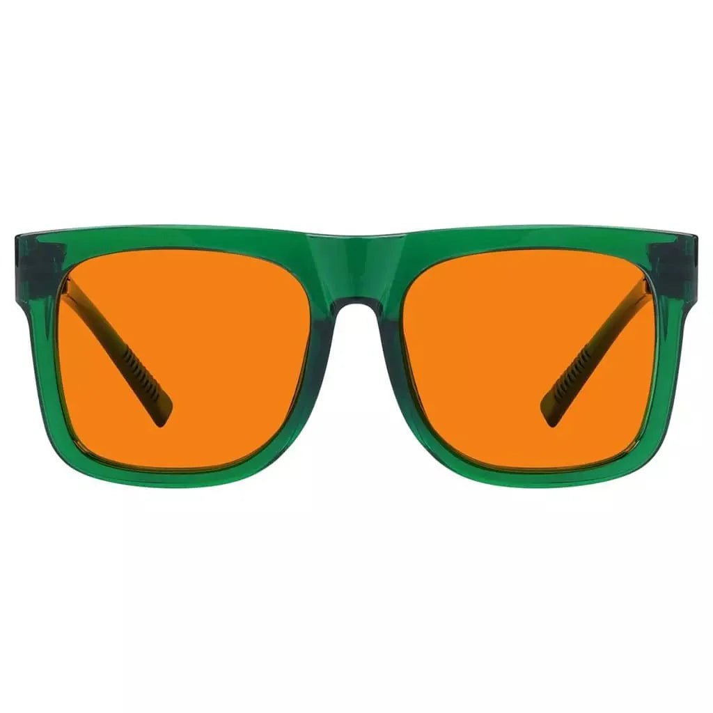 100% Blue Light Blocking Glasses Orange for?Sleep Eyeglasses R2316-B98