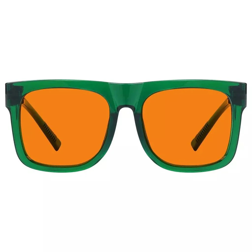 100% Blue Light Blocking Glasses Orange for?Sleep Eyeglasses R2316-B98
