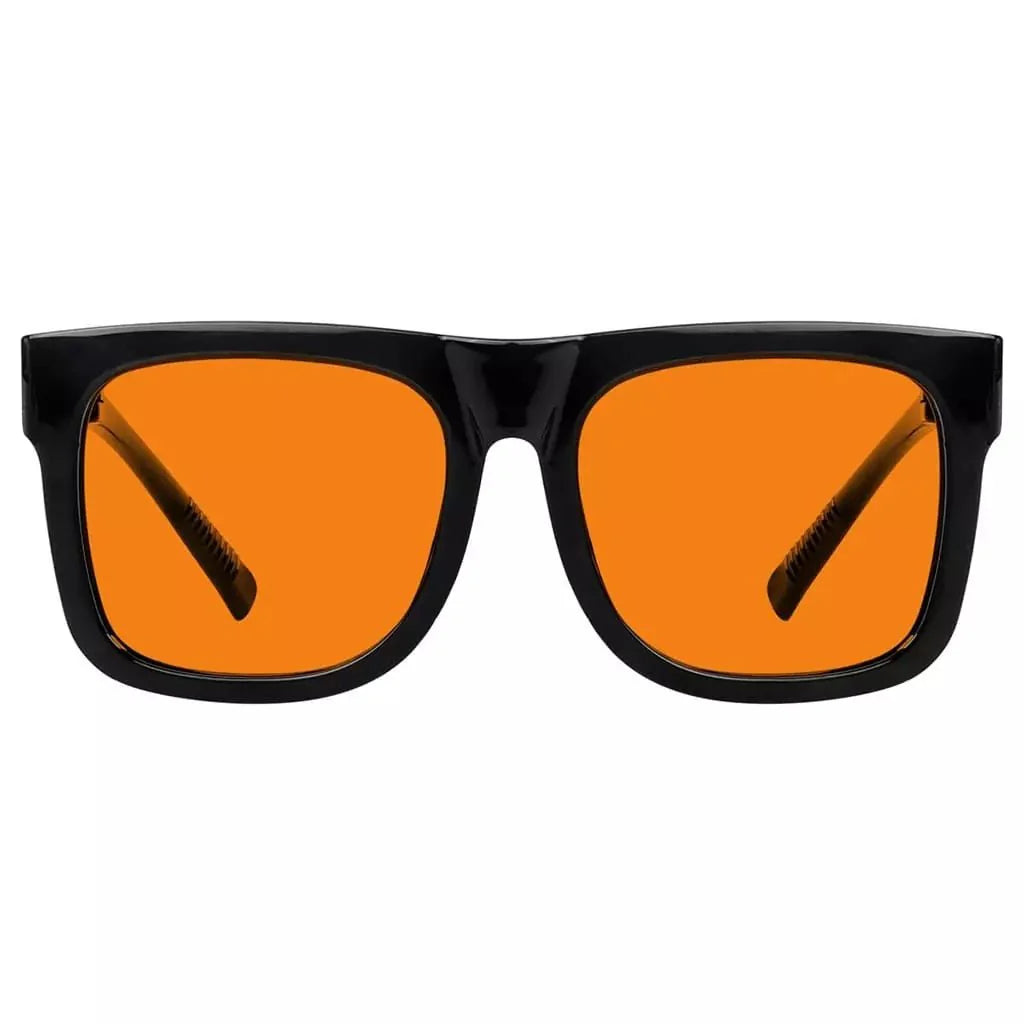 100% Blue Light Blocking Glasses Orange for?Sleep Eyeglasses R2316-B98