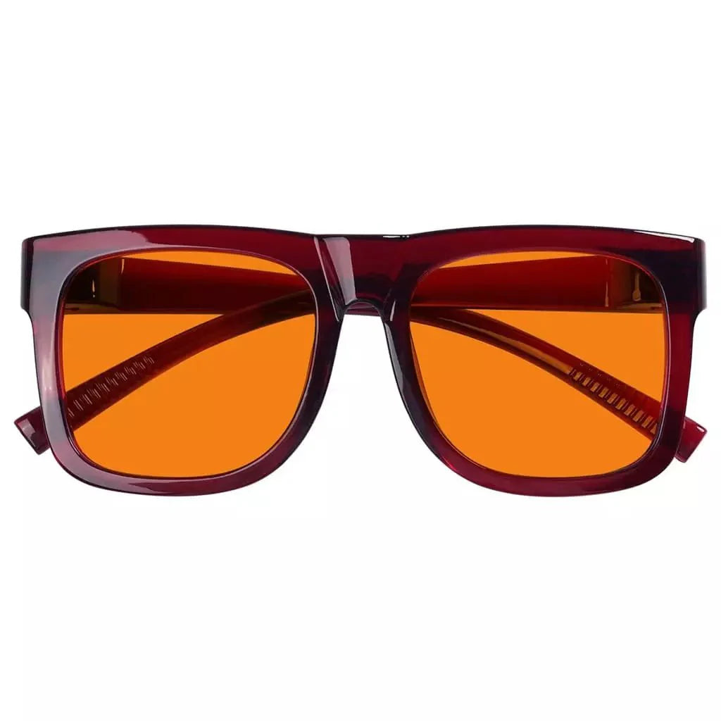 100% Blue Light Blocking Glasses Orange for?Sleep Eyeglasses R2316-B98