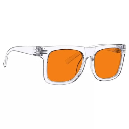 100% Blue Light Blocking Glasses Orange for?Sleep Eyeglasses R2316-B98