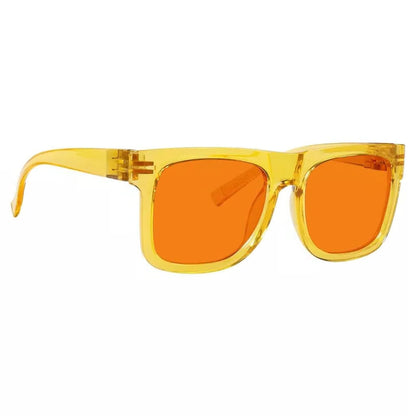 100% Blue Light Blocking Glasses Orange for?Sleep Eyeglasses R2316-B98