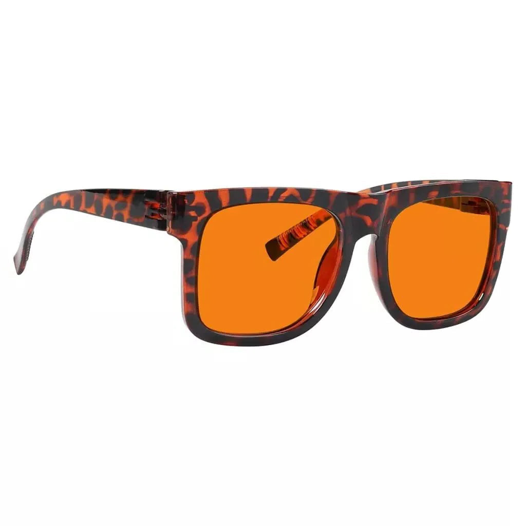 100% Blue Light Blocking Glasses Orange for?Sleep Eyeglasses R2316-B98