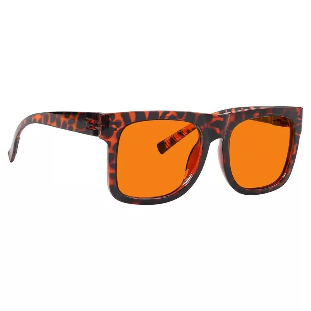 100% Blue Light Blocking Glasses Orange for?Sleep Eyeglasses R2316-B98