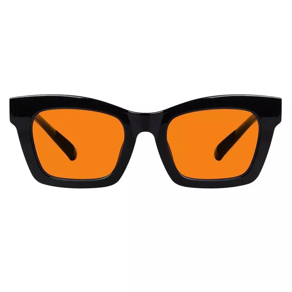 Cgcck 100% Blue Light Blocking Metalless Screwless Glasses Orange Tinted Lenses