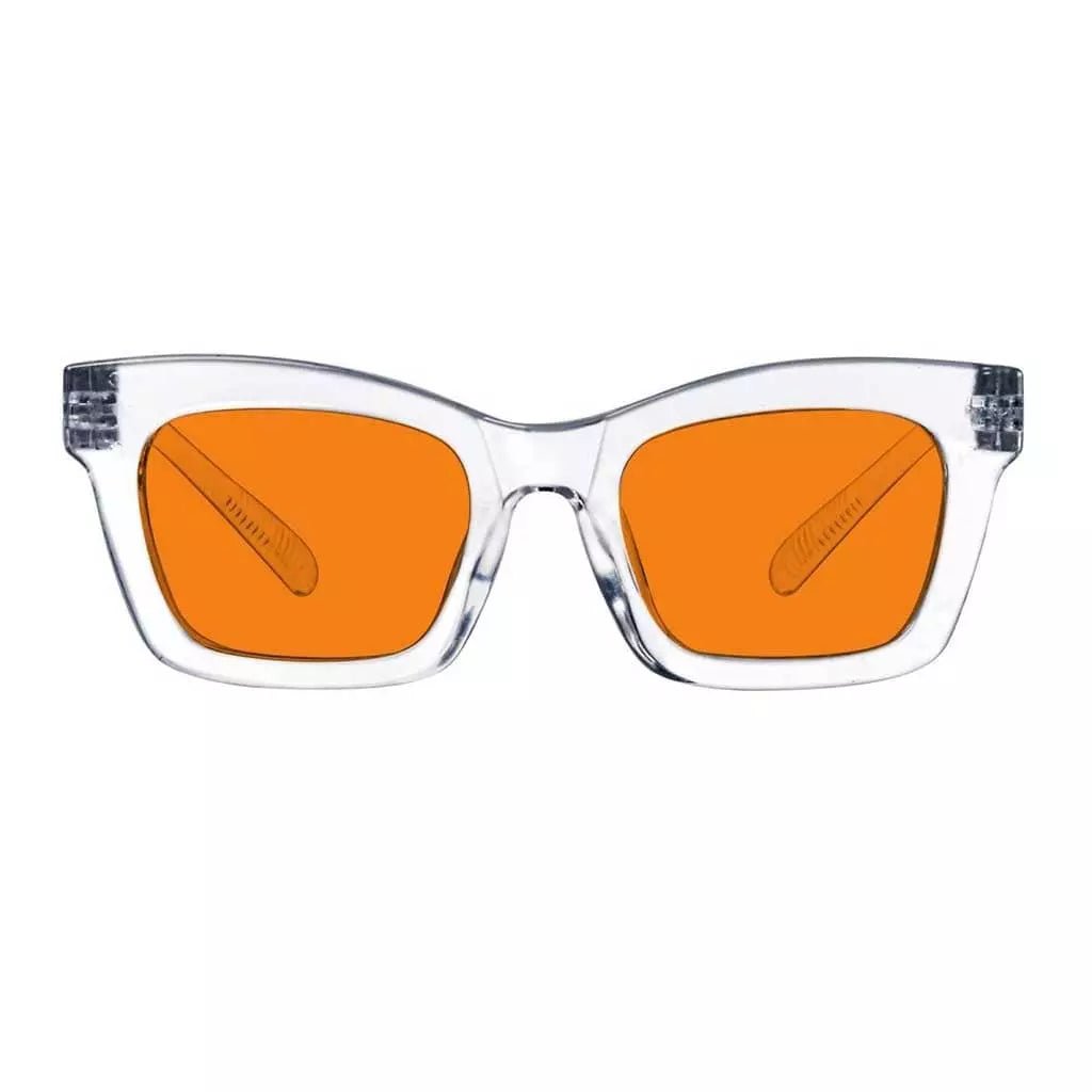 Cgcck 100% Blue Light Blocking Metalless Screwless Glasses Orange Tinted Lenses