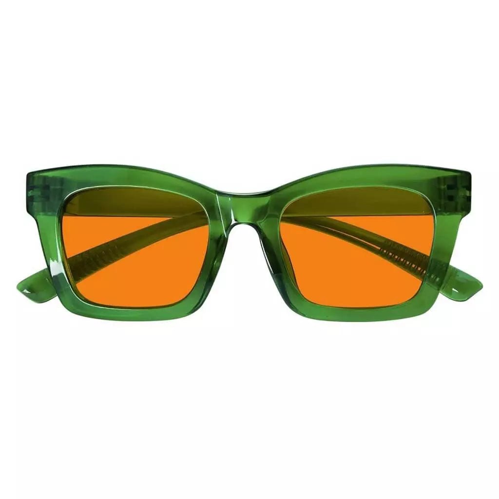 Cgcck 100% Blue Light Blocking Metalless Screwless Glasses Orange Tinted Lenses