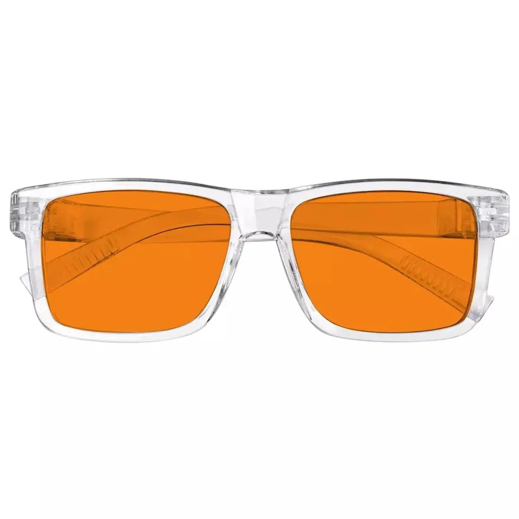100% Blue Light Blocking Orange Lens Metalless Eyeglasses NR2142-B98