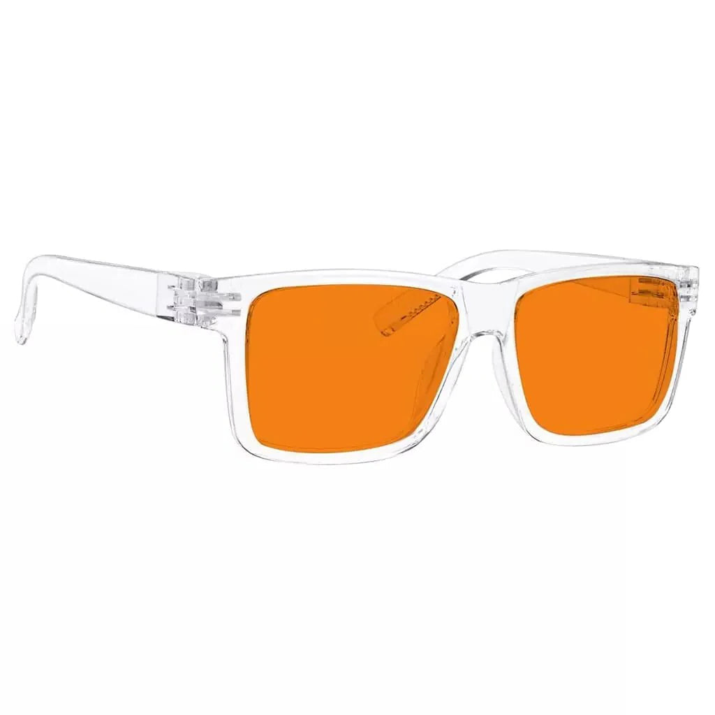 100% Blue Light Blocking Orange Lens Metalless Eyeglasses NR2142-B98