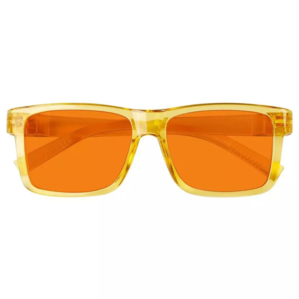 100% Blue Light Blocking Orange Lens Metalless Eyeglasses NR2142-B98
