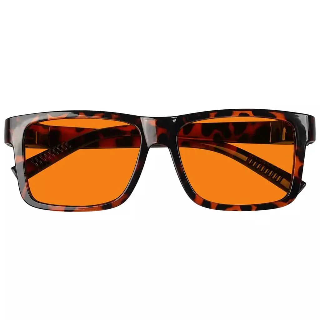 100% Blue Light Blocking Orange Lens Metalless Eyeglasses NR2142-B98