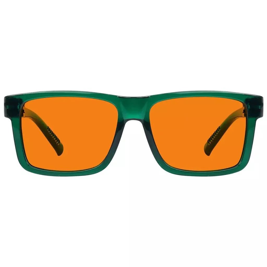 100% Blue Light Blocking Orange Lens Metalless Eyeglasses NR2142-B98