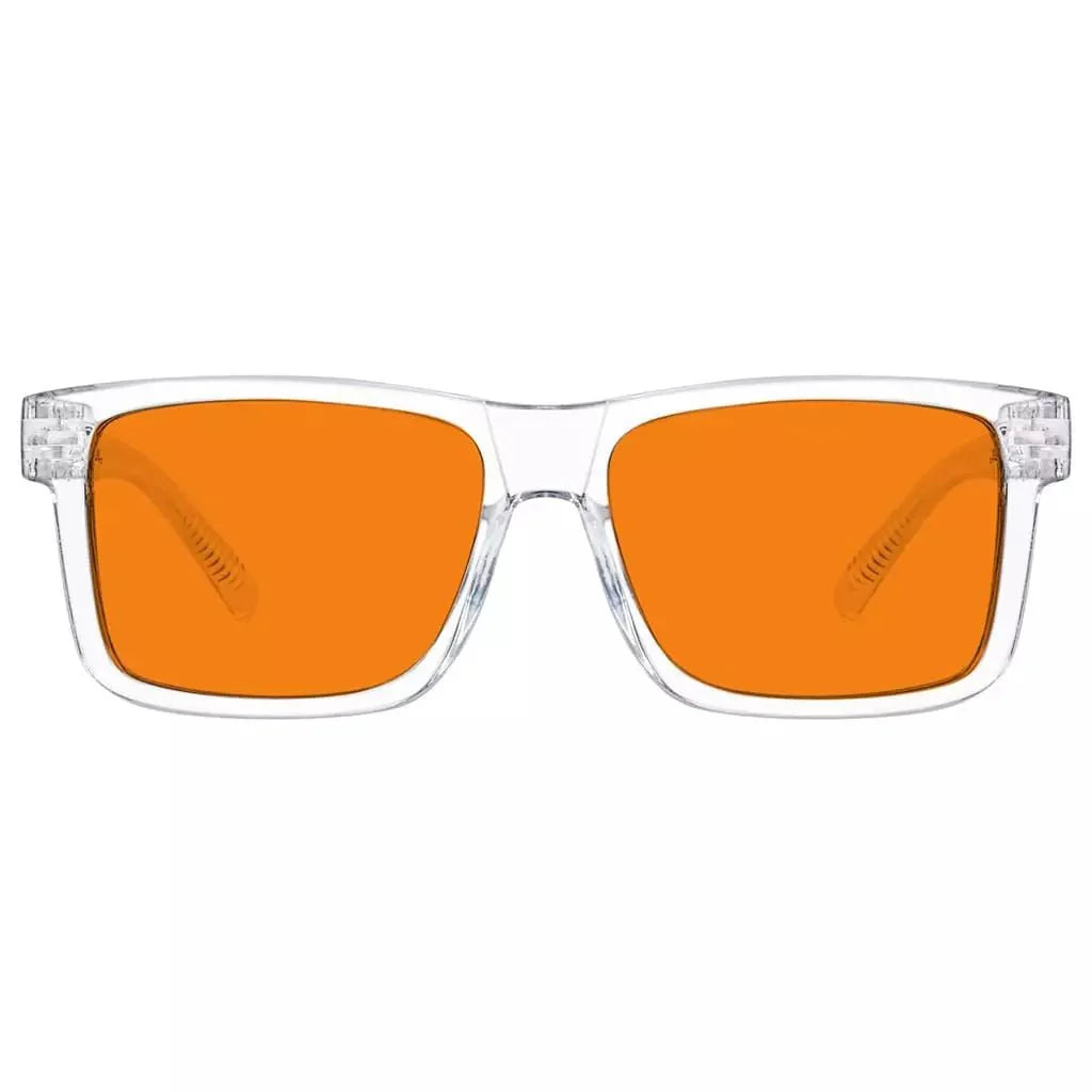 100% Blue Light Blocking Orange Lens Metalless Eyeglasses NR2142-B98
