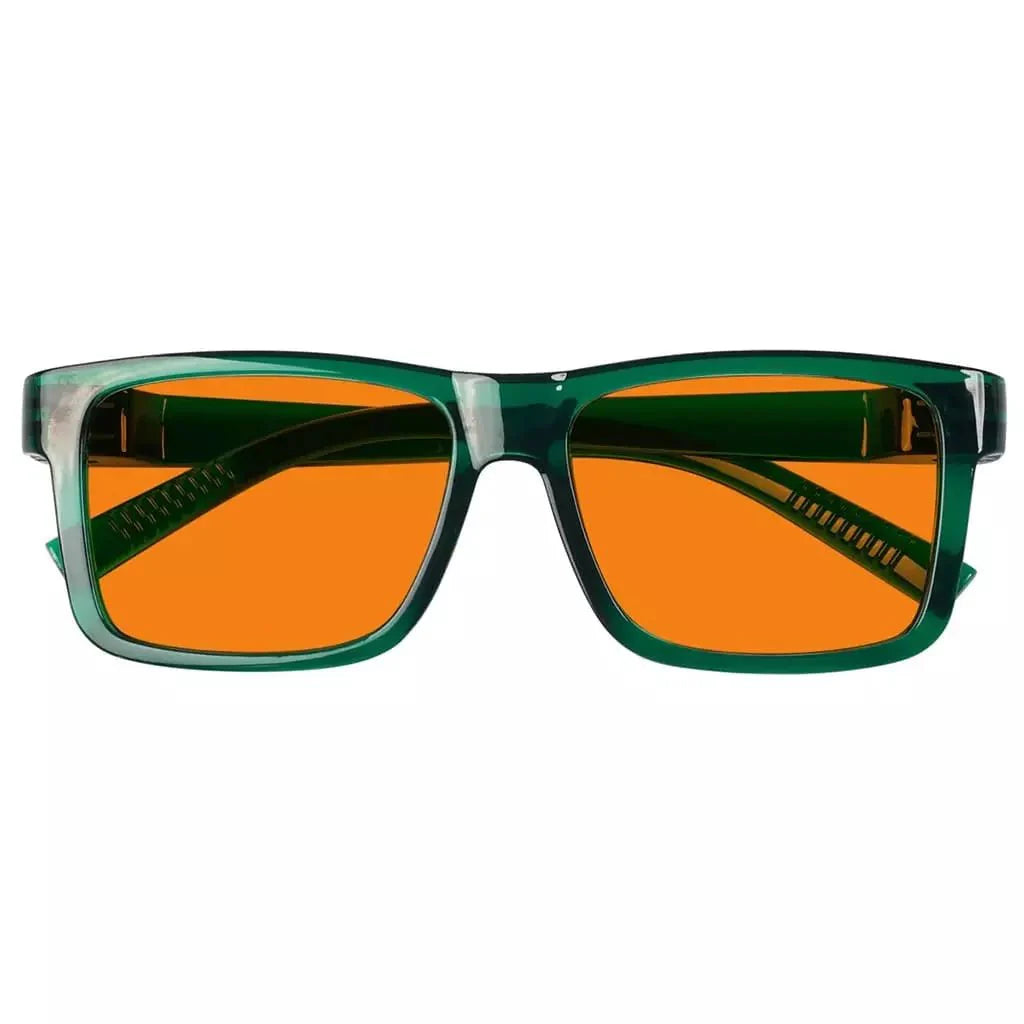 100% Blue Light Blocking Orange Lens Metalless Eyeglasses NR2142-B98