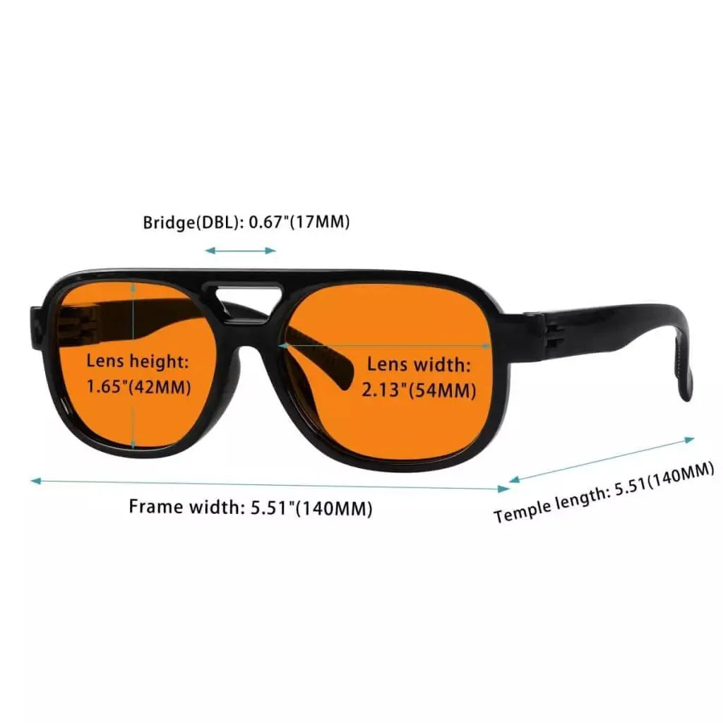 100% Blue Light Blocking Better Sleep Screwless Glasses R2515-B98