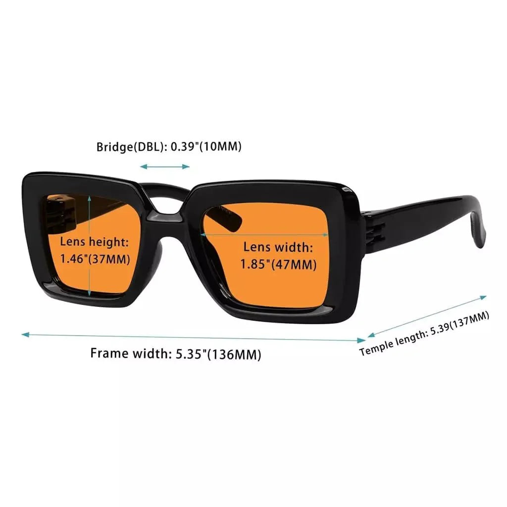 100% Blue Light Blocking Nighttime Metalless Eyeglasses NR2101-B98